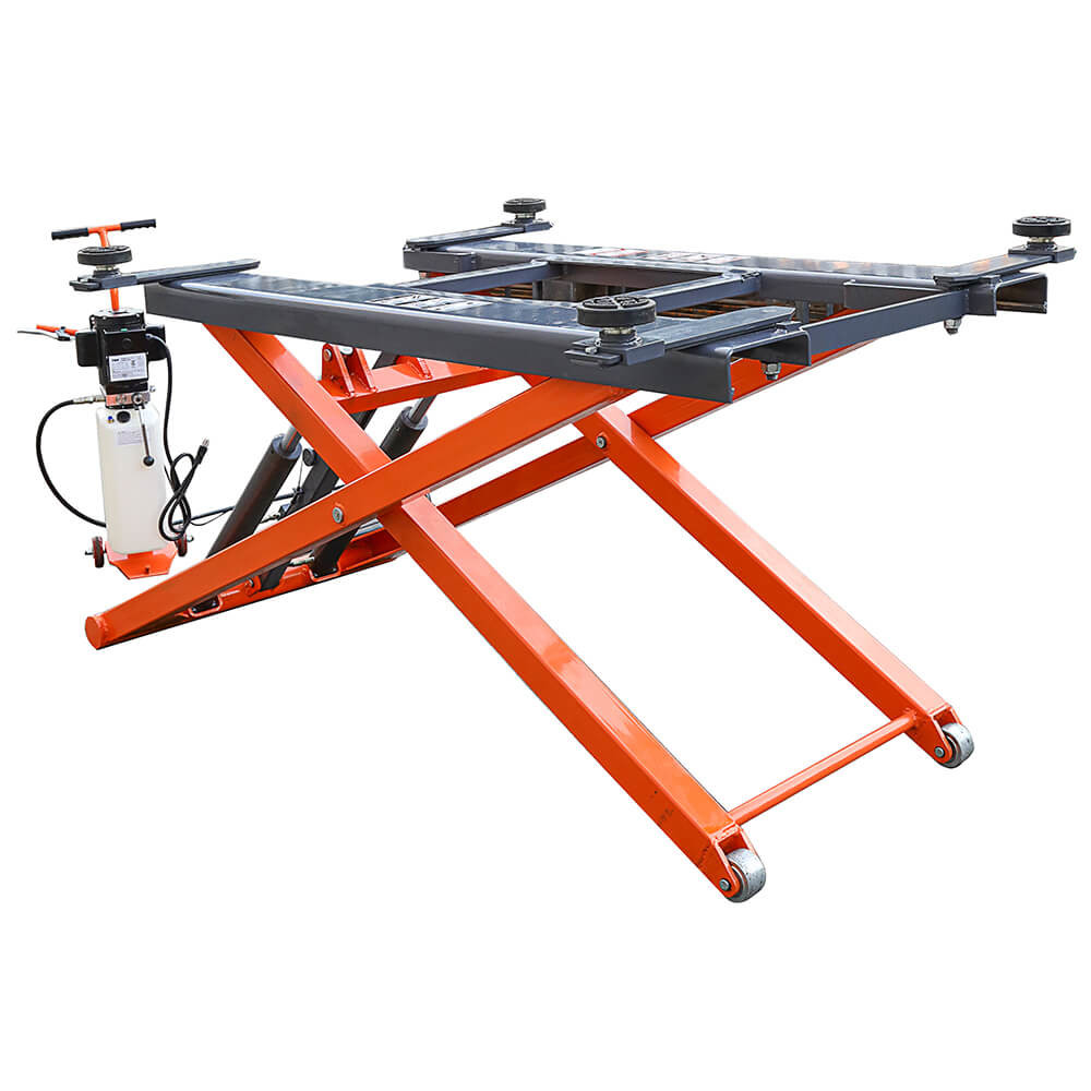 One Cylinder Heavy Duty CE 6000lb MidRise electric pump Scissor Car Lift