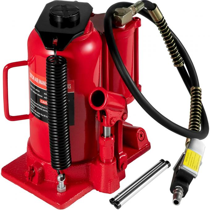 20 Ton Air Hydraulic Bottle Jack With Safety Overload Valve