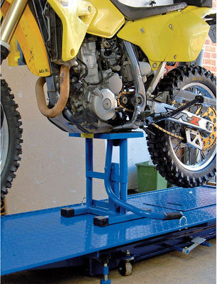 Steel Rubber Top Manual 30cm 360 Lbs Motorcycle Lift Bench