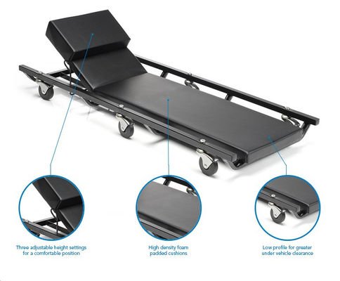 Foldable Headrest Mechanics 40inch Automotive Creeper Seat