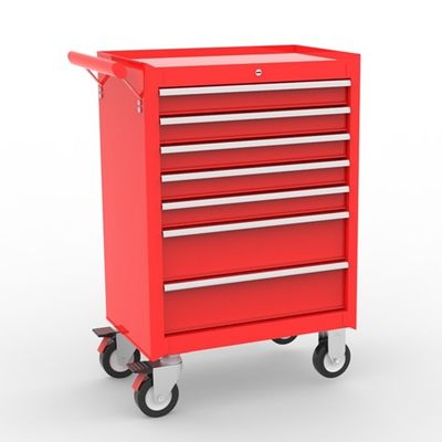 Red 7 Drawers Mobile  Workshop Tool Storage Cabinets