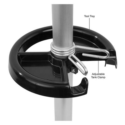 4 Casters 18 Gallon Adjustable Portable Oil Drain Tank