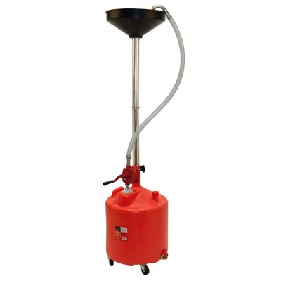 Adjustable Height Upright 18 Gal Portable Waste Oil Drainer