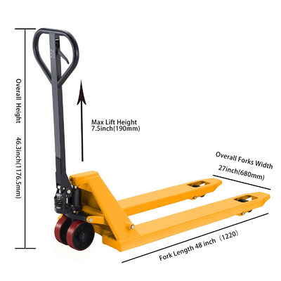 Heavy Duty 2.5ton Warehouse Hydraulic Hand Pallet Truck