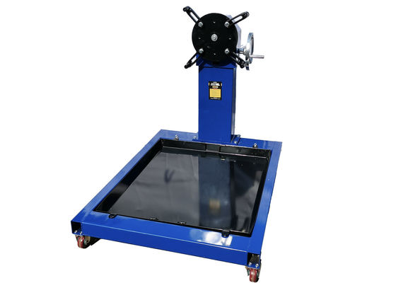 Blue Adjustable Arms Gearbox 800KG Engine Hoist And Stand