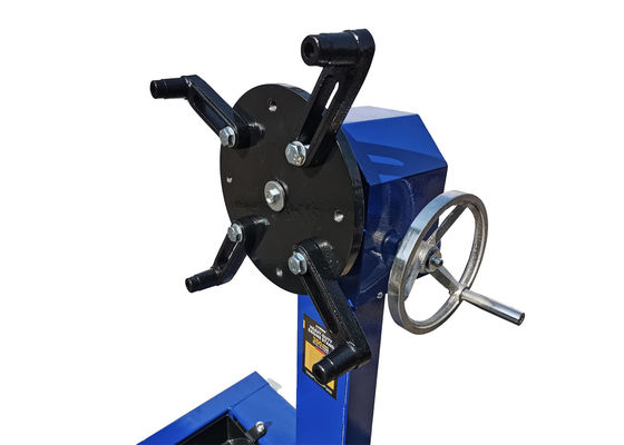 Blue Adjustable Arms Gearbox 800KG Engine Hoist And Stand