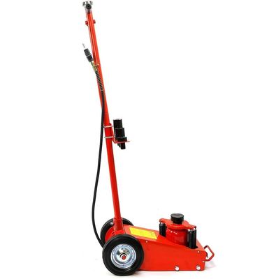 Red Color 22T Air Powered Floor Jack Grease Resistant