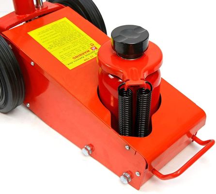 Red Color 22T Air Powered Floor Jack Grease Resistant