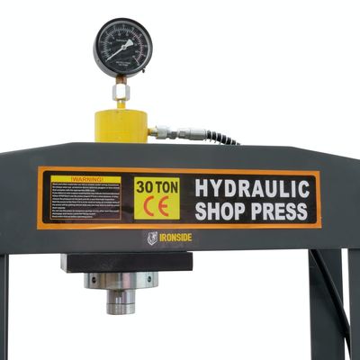 Heavy Duty Industrial Gauge Hydraulic Shop Press 30 Ton Powder Coating