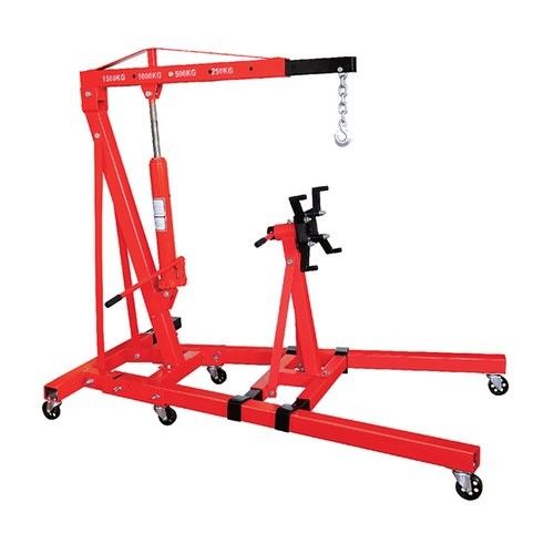 Vehicle Repair Hydraulic Foldable 2Ton Engine Hoist And Stand