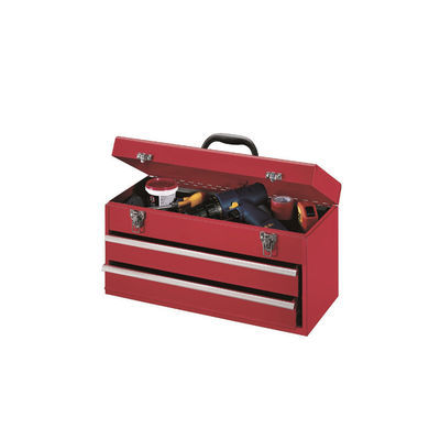 2-Drawer Tool Box: 6kg, Smooth-Slide, Lockable for Home/Engineering/Camping
