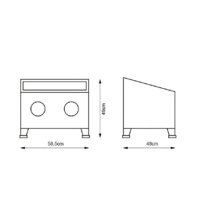 YD45-005 Bench Top Sandblaster: 40-100PSI, Sealed, for Small Parts/DIY/Shops