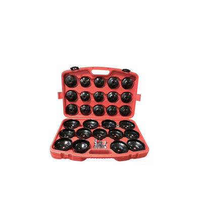 23-PCS Cap Type Oil Filter Wrench Set (Steel, Black Electrophoresis) – For Auto/DIY, Versatile & Rust-Resistant