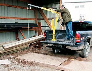 360 Degree Swivel Folding 900KGS Hydraulic Pickup Truck Crane