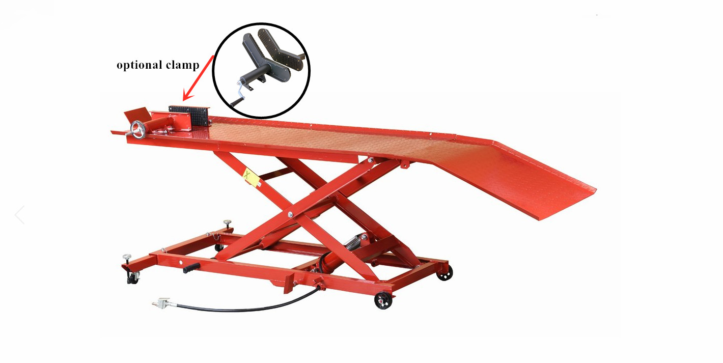 1000lbs Scissor CE 1 Cylinder Hydraulic Motorcycle Lift Bench