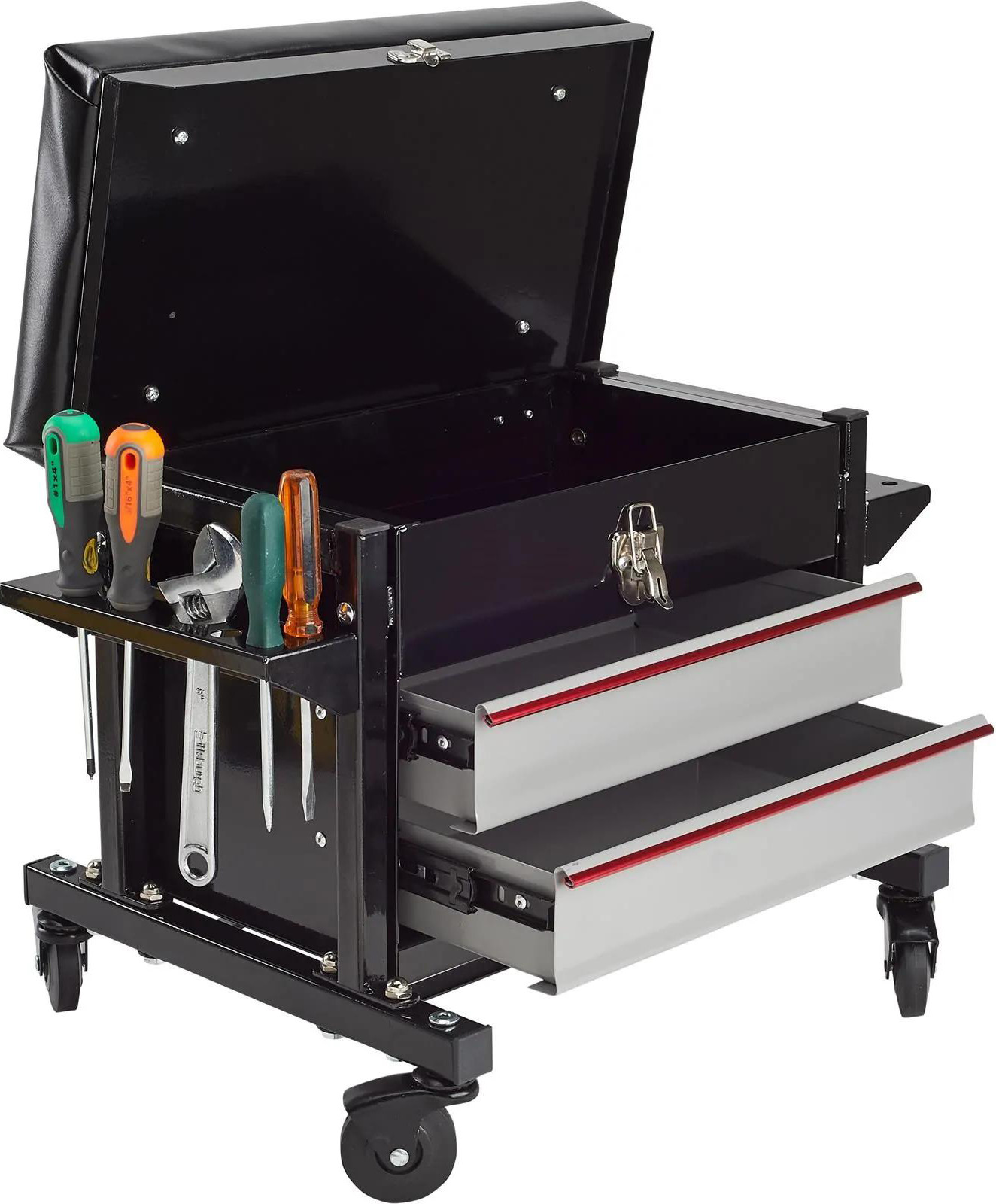 Dual Side Rolling Tool Tray Automotive Creeper Seat